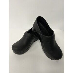 Dansko Solid Black Clogs Size 36 5.5 6
